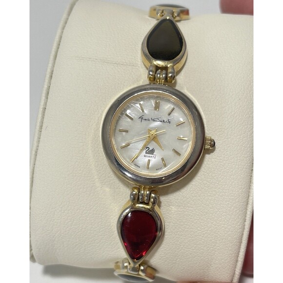 Gloria Vanderbilt Women’s Watch MOP Dial Teardrop Gem Band Quartz - Not Running - Picture 12 of 12
